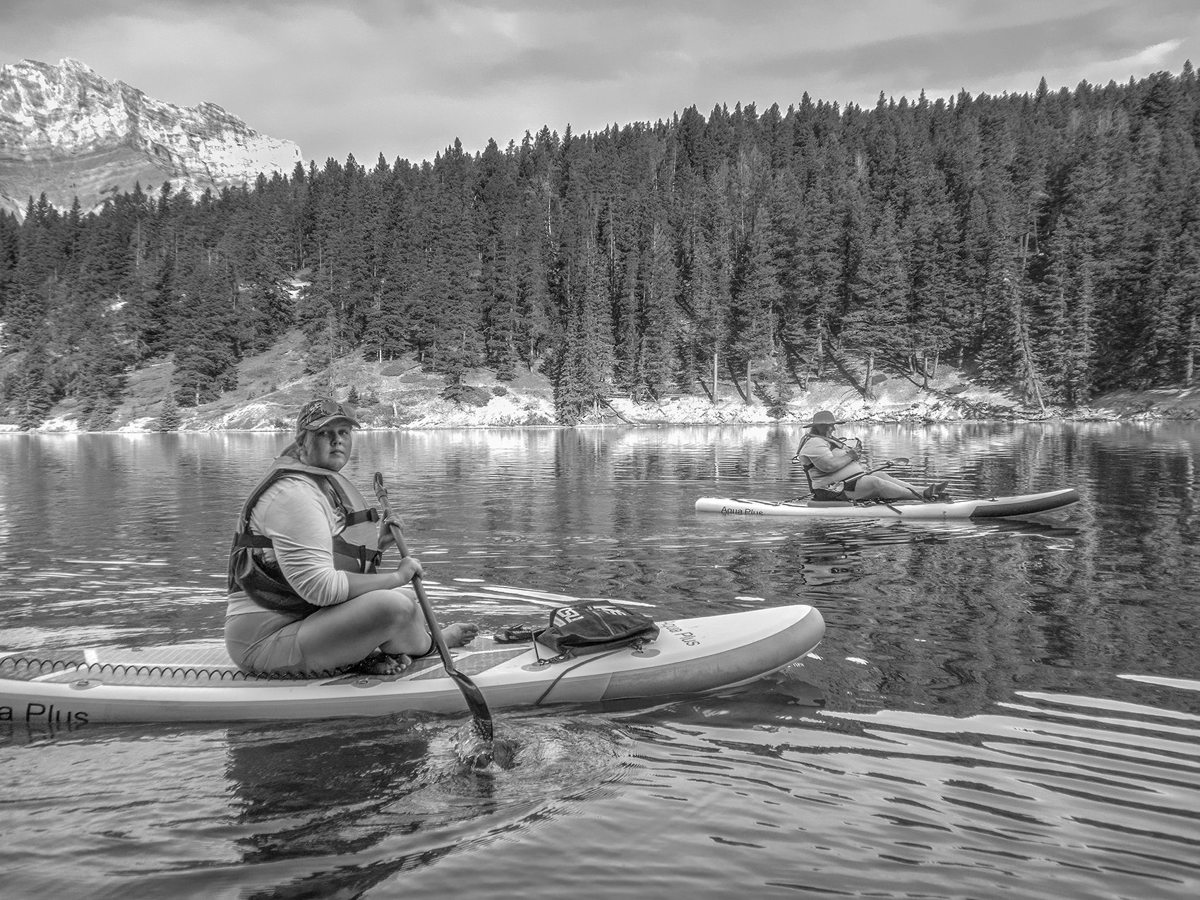 Dynamic duo, Two Jack Lake, Banff National Park, Alberta, 2024-09-02