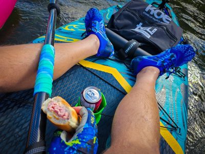 Best seat in the house, McKinnon Flats to Johnson's Island Float, Bow River, Alberta, 2024-09-15